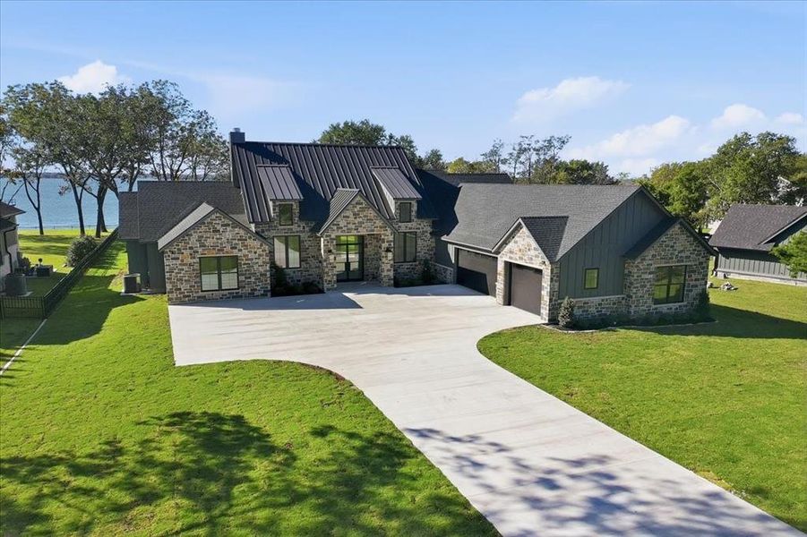 Front exterior of a new home in , Corsicana, TX, highlighting curb appeal (Image 26).