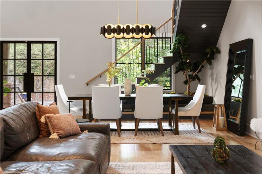 Furnished interior view inside a new home in , Atlanta (Image 40).