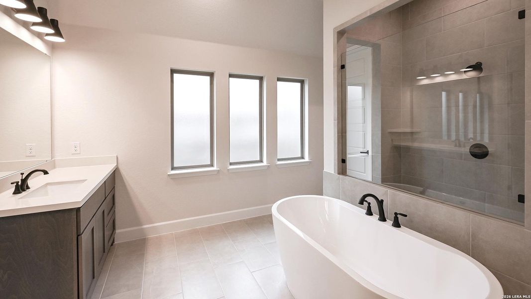 Furnished interior view inside a new home in Veramendi, New Braunfels (Image 15).