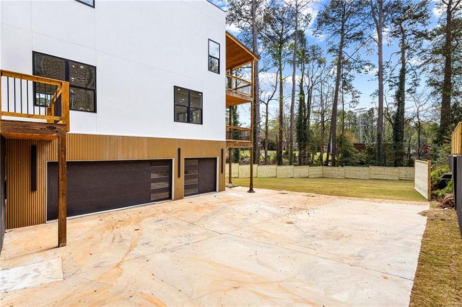 Exterior details and patio area of a home in , Atlanta (Image 2). Exterior details and patio area of a home in , Atlanta (Image 2).