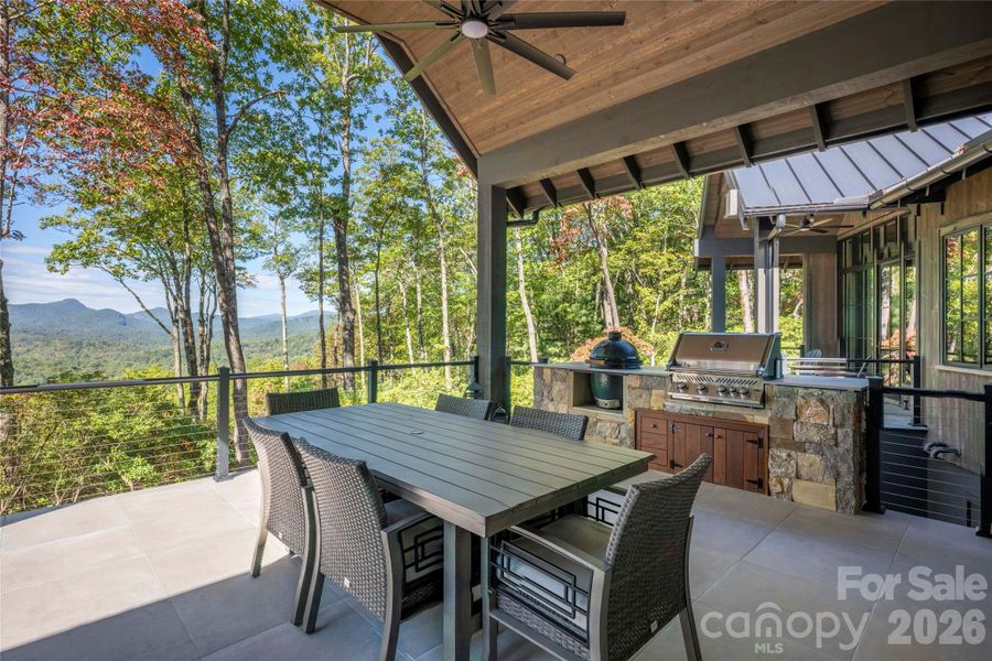 Exterior details and patio area of a home in , Sapphire (Image 19).