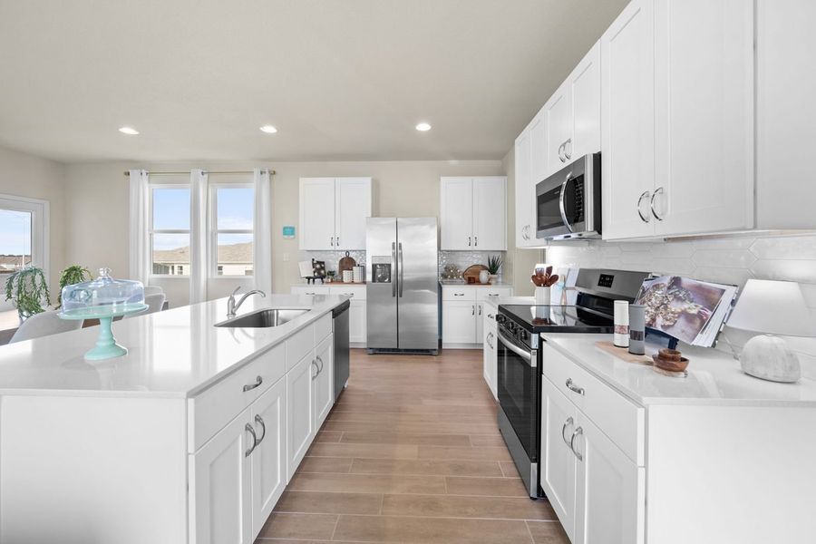 Representative furnished interior of a home built from the Durango 2446 by Brohn Homes in Durango, Mustang Ridge (Image 5).