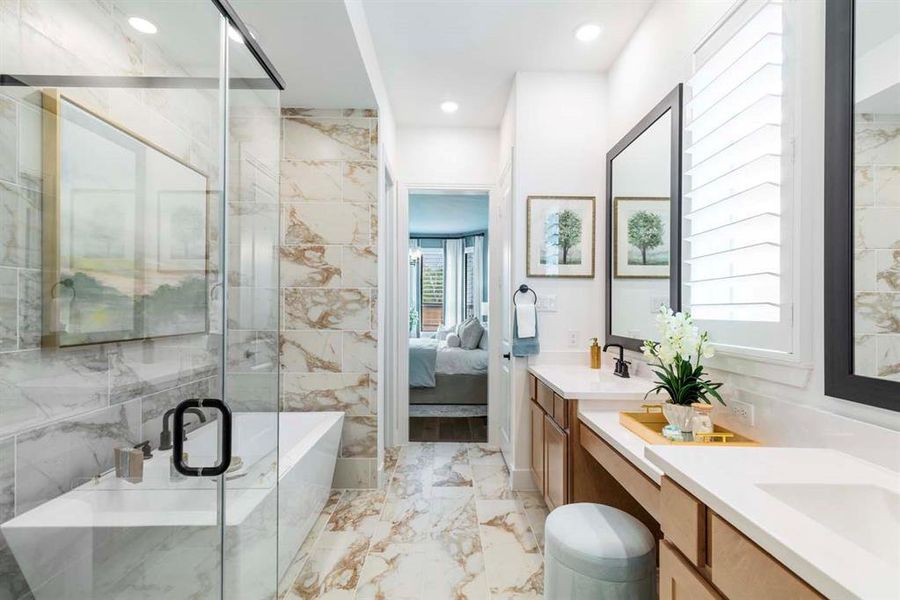 Furnished interior view inside a new home in Gateway Village - The Reserve, Denison (Image 22).