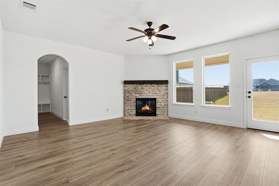 Spacious, unfurnished interior of a new home in Wildcat Ridge, Godley (Image 33). Spacious, unfurnished interior of a new home in Wildcat Ridge, Godley (Image 33).