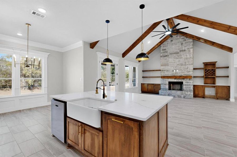 Furnished interior view inside a new home in , Springtown (Image 9).