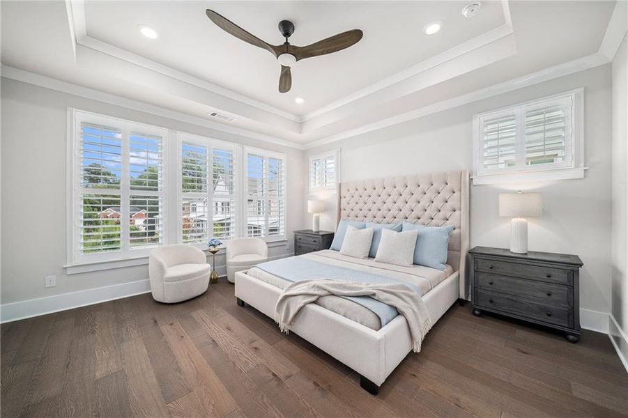 Furnished interior view inside a new home in Manning on the Square, Alpharetta (Image 10).