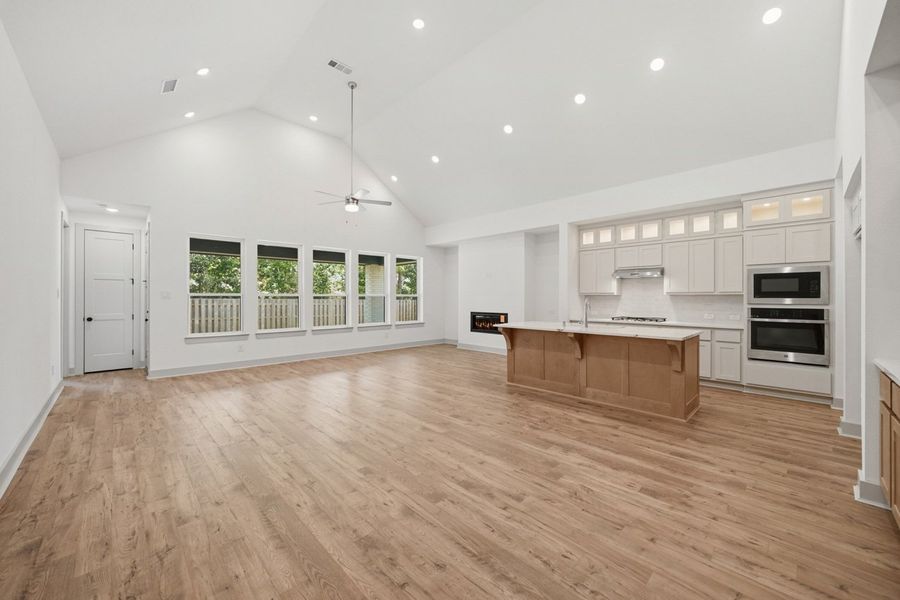 Representative Family Room - some options shown Representative Family Room - some options shown