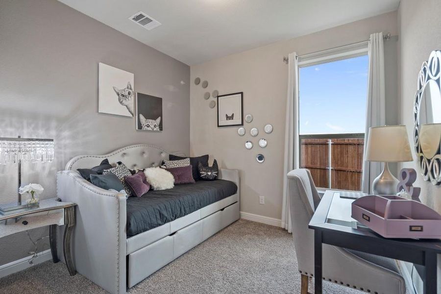 Furnished interior view inside a new home in Bluestem, Rhome (Image 34).