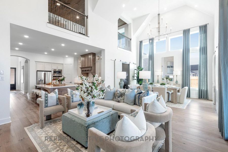 Furnished interior view inside a new home in Legacy, League City (Image 5).