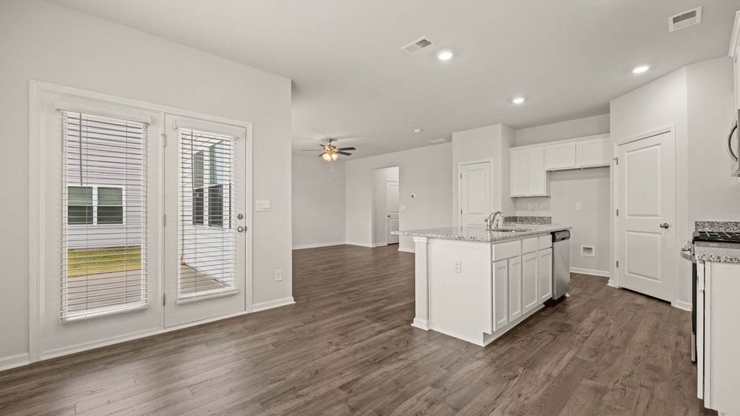 Representative unfurnished interior of a home built from the Darwin by D.R. Horton in Poplar Preserve, Newnan (Image 15).