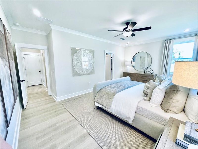 Furnished interior view inside a new home in Hopewell Reserve, Cumming (Image 29). Furnished interior view inside a new home in Hopewell Reserve, Cumming (Image 29).