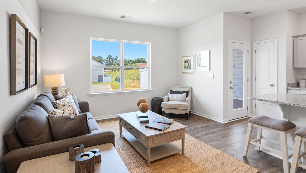 Furnished interior view inside a new home in Tanglewood Townes, Greenville (Image 15).