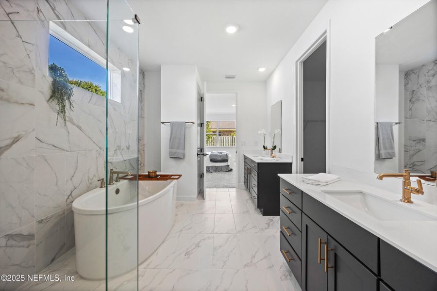 Furnished interior view inside a new home in , Jacksonville (Image 15). Furnished interior view inside a new home in , Jacksonville (Image 15).