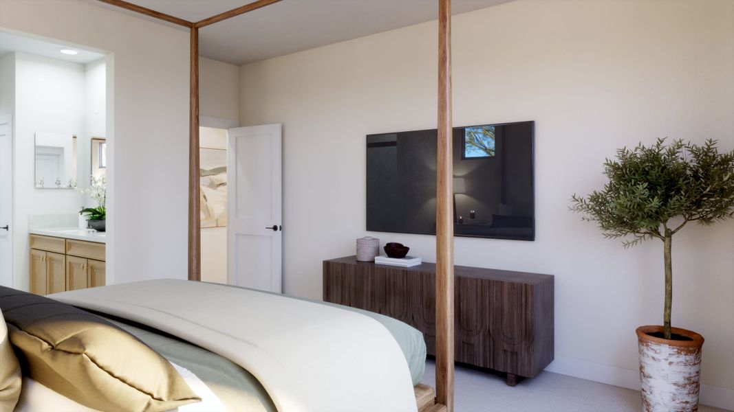 Primary Bedroom | Leo at Rialta | New Homes in Mesa, AZ by Landsea Homes