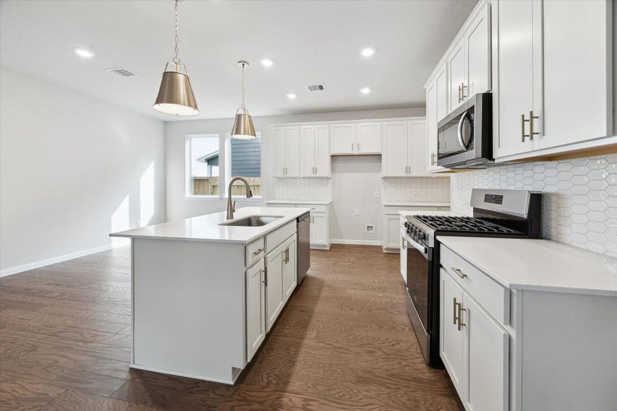 Furnished interior view inside a new home in Elyson, Katy (Image 5).