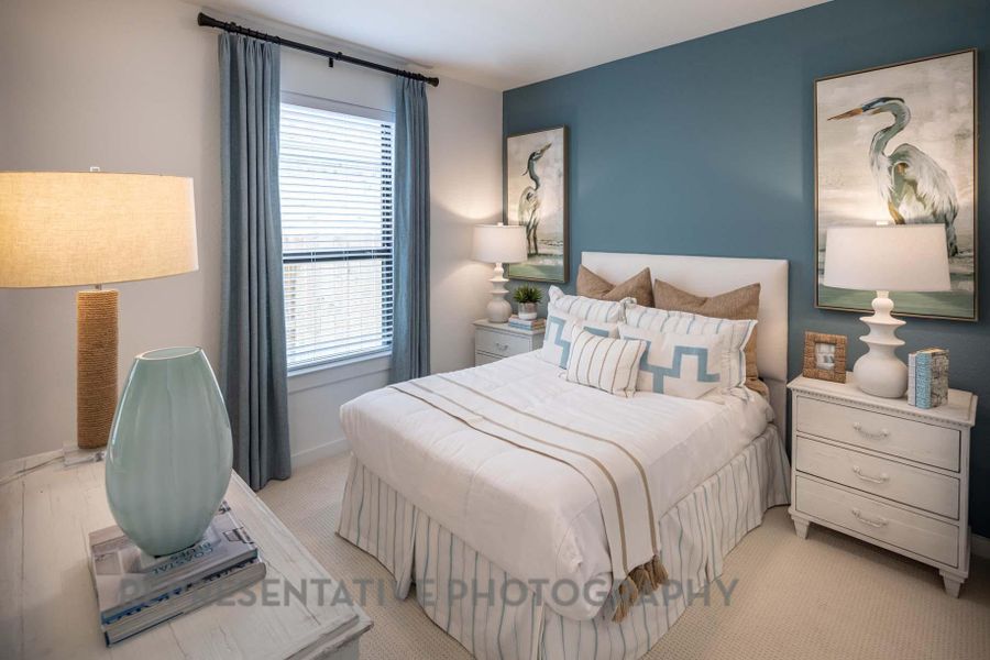 Furnished interior view inside a new home in Pomona, Manvel (Image 23).