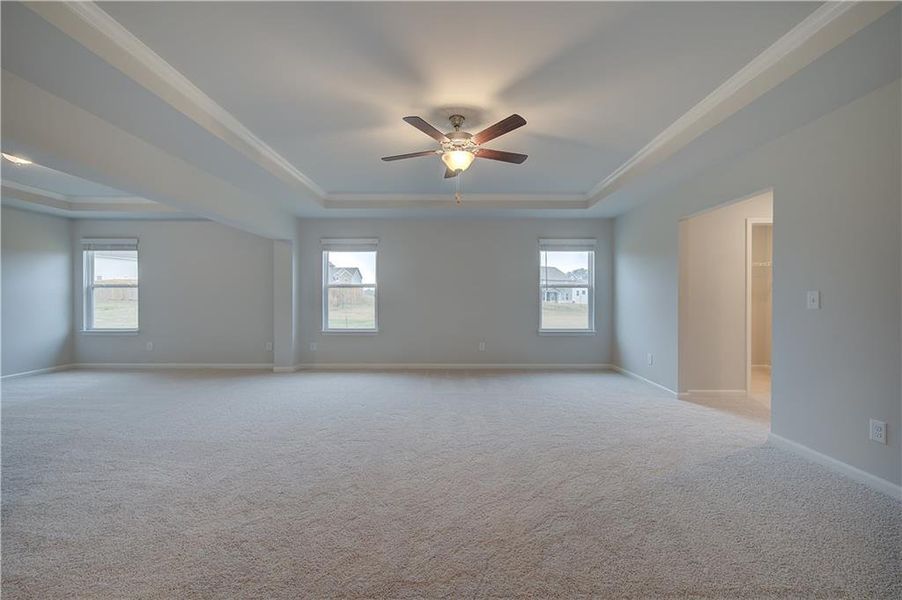 Spacious, unfurnished interior of a new home in Grandview at Millers Mill, Stockbridge (Image 27). Spacious, unfurnished interior of a new home in Grandview at Millers Mill, Stockbridge (Image 27).
