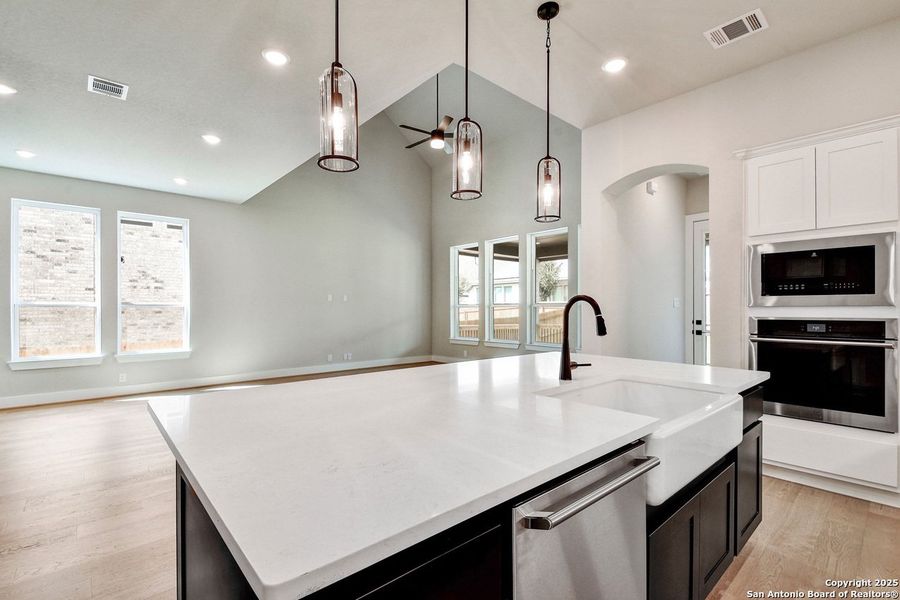 Furnished interior view inside a new home in Weston Oaks, San Antonio (Image 12).