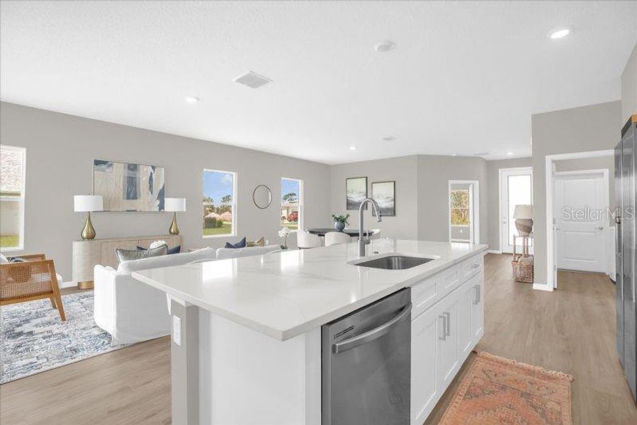Furnished interior view inside a new home in , Ocala (Image 3).