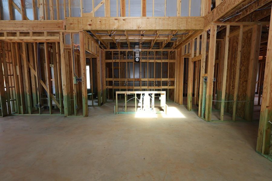 In-progress construction of a new home in Clopton Farms, Montgomery, TX (Image 4).