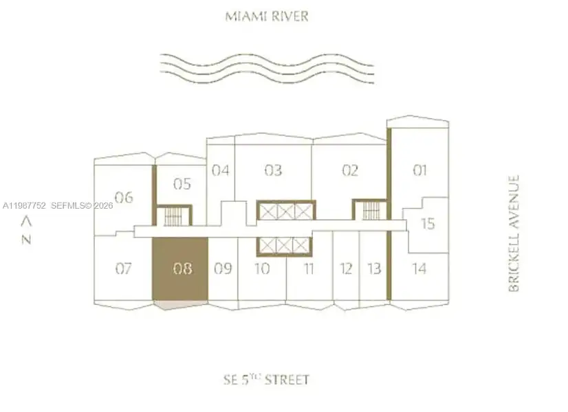 2D floor plan layout of this home in , Miami, FL (Image 4).