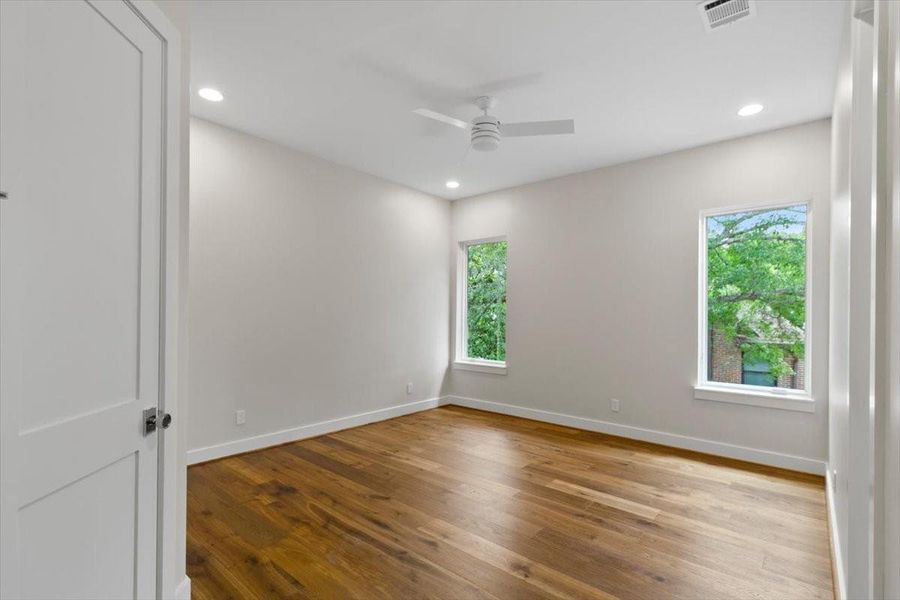 The secondary bedrooms are very generous in size