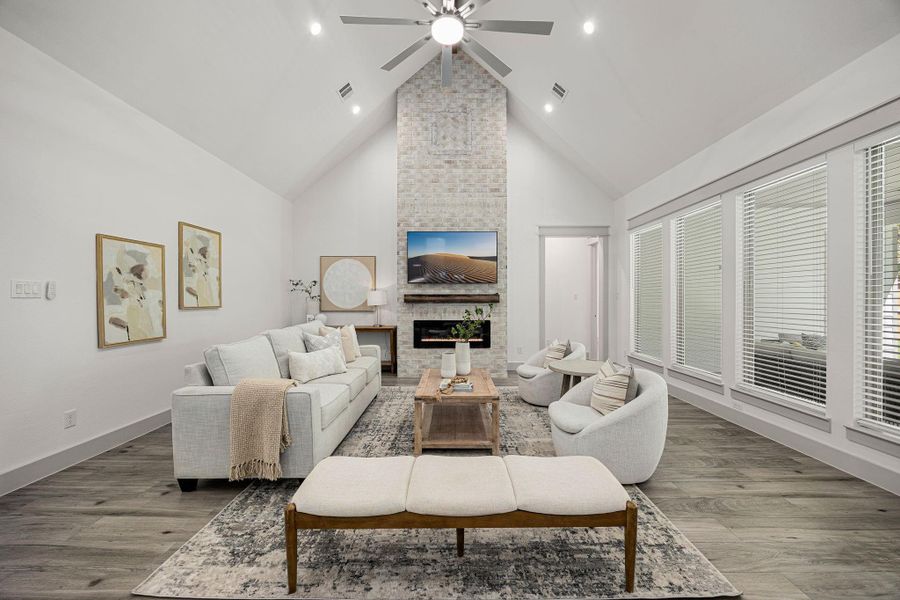 Furnished interior view inside a new home in , Houston (Image 34).