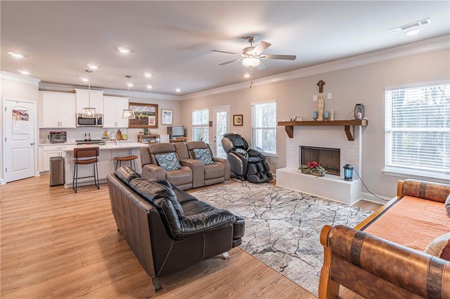 Furnished interior view inside a new home in Enclave at Brookside Crossing, Auburn (Image 19).