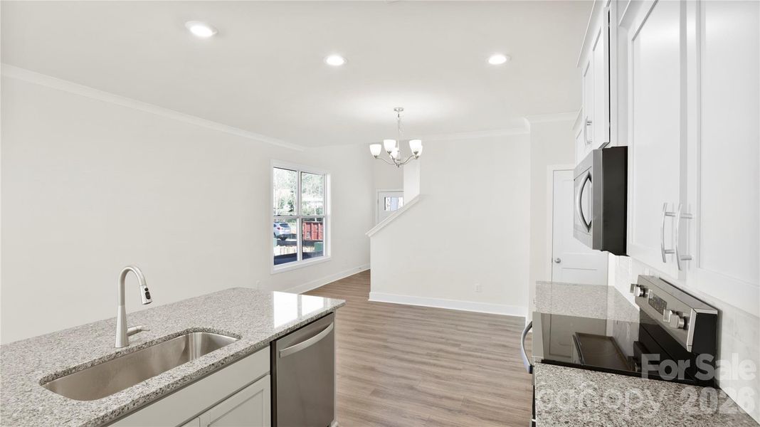 Furnished interior view inside a new home in , Weaverville (Image 8).