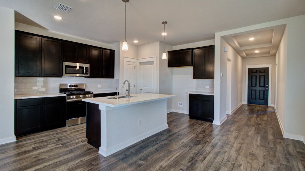 Furnished interior in a model home at Westridge - Landmark in San Antonio (Image 45).