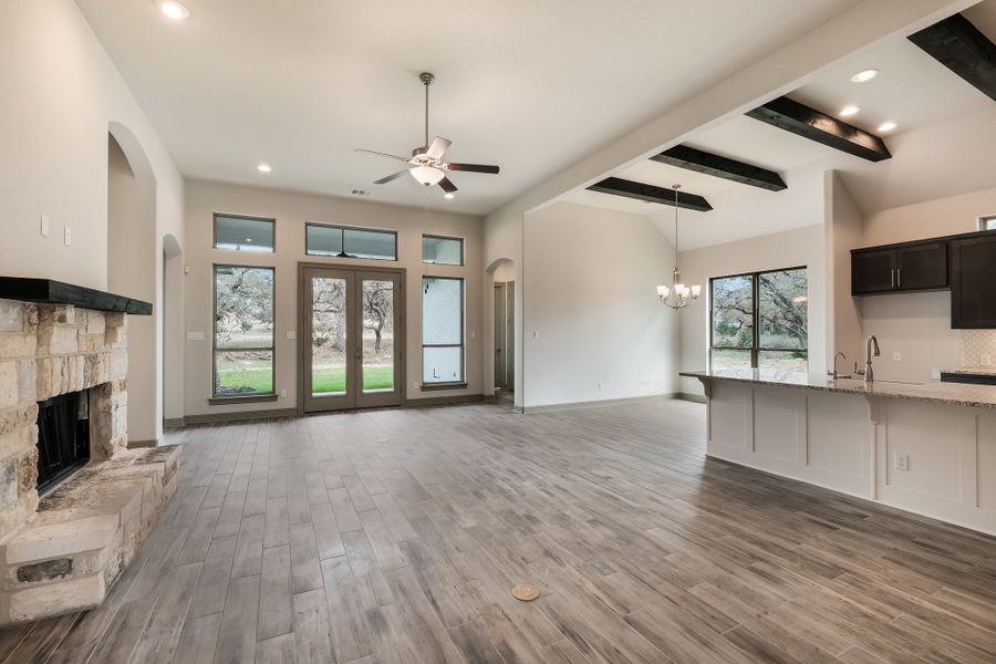 Representative unfurnished interior of a home built from the The Scottsdale 5500 by Whitestone Custom Homes in Johnson Ranch, Bulverde (Image 37). Representative unfurnished interior of a home built from the The Scottsdale 5500 by Whitestone Custom Homes in Johnson Ranch, Bulverde (Image 37).