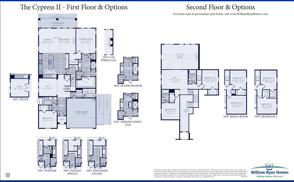 2D floor plan layout of this home in Lily Creek at Sutton Fields, Aubrey, TX (Image 4). 2D floor plan layout of this home in Lily Creek at Sutton Fields, Aubrey, TX (Image 4).