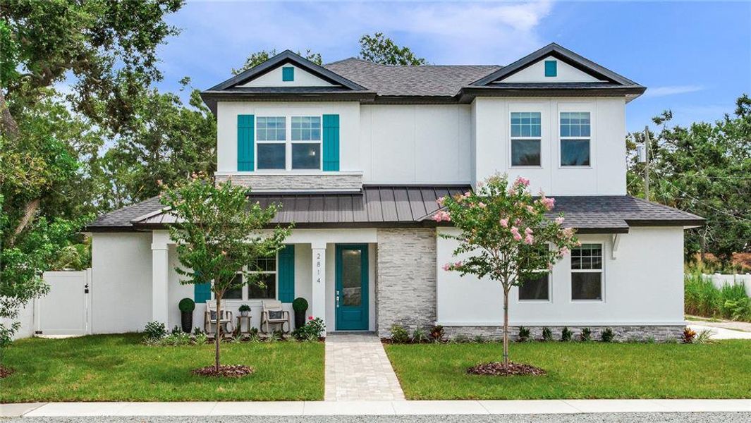 Front exterior of a new home in , Gulfport, FL, highlighting curb appeal (Image 30). Front exterior of a new home in , Gulfport, FL, highlighting curb appeal (Image 30).