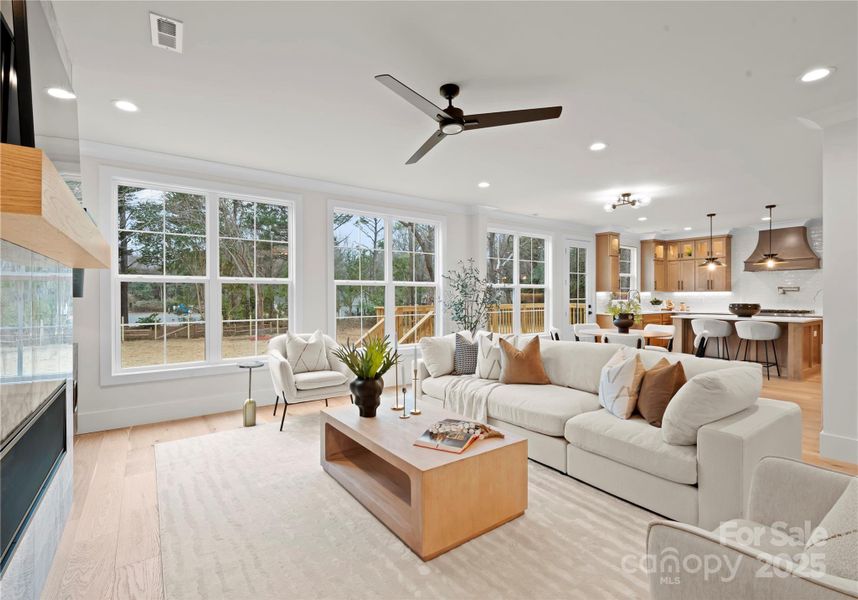 Furnished interior view inside a new home in , Charlotte (Image 38).