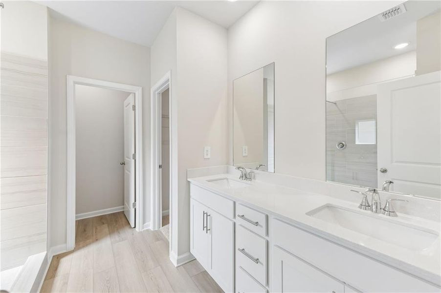 Furnished interior view inside a new home in Parkside at Grayson, Grayson (Image 9).