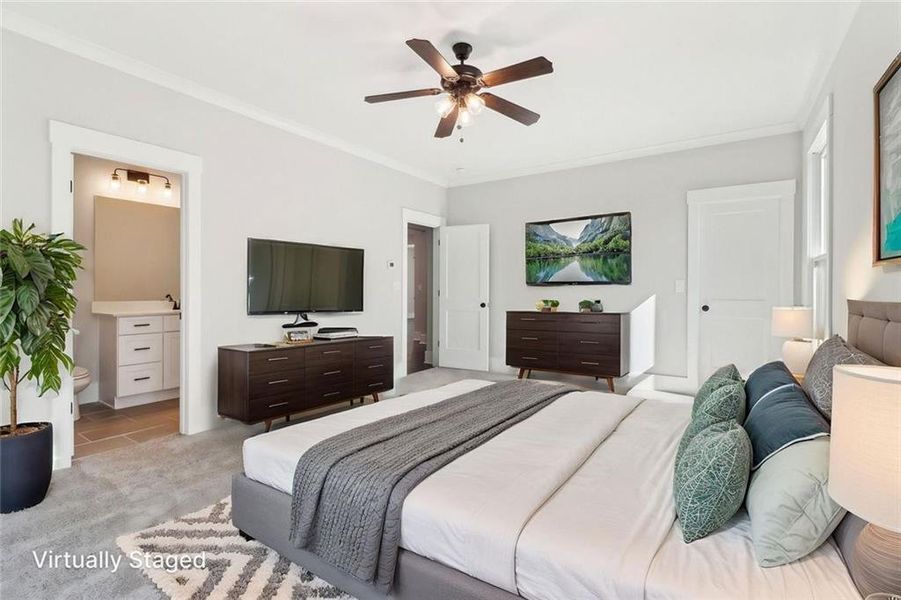 Furnished interior view inside a new home in , Atlanta (Image 14). Furnished interior view inside a new home in , Atlanta (Image 14).