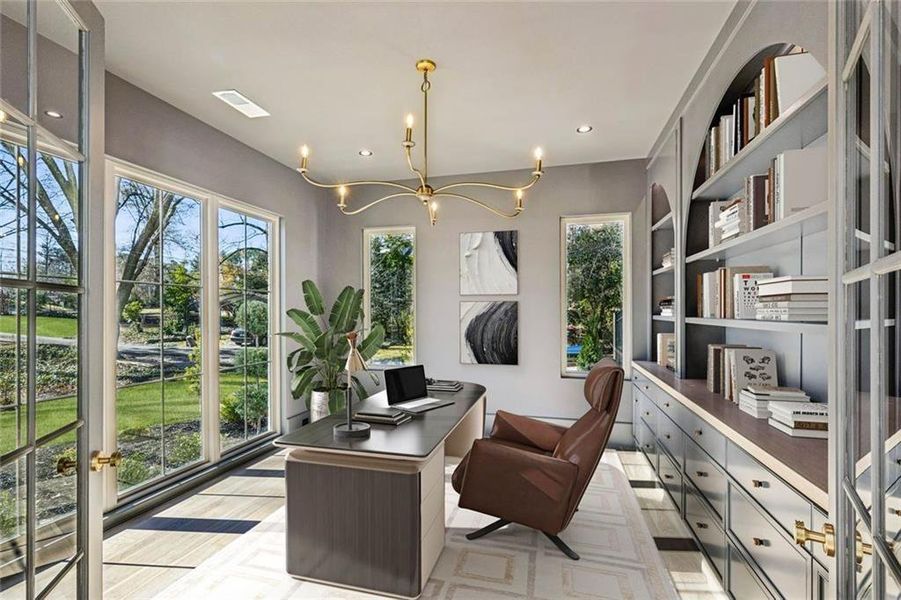 Furnished interior view inside a new home in , Brookhaven (Image 9).