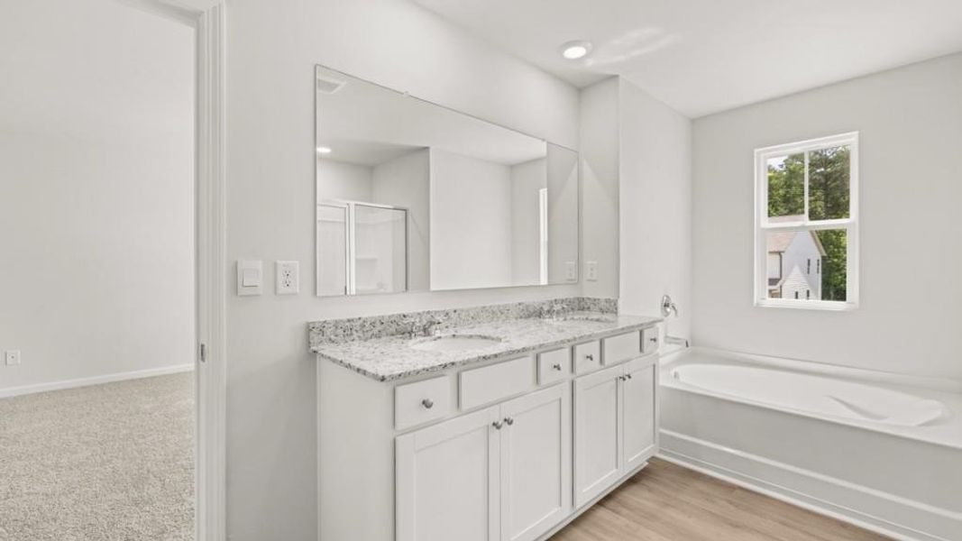 Furnished interior view inside a new home in South Wind, Union City (Image 3).