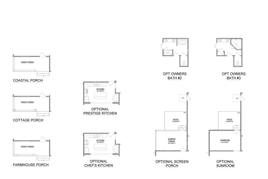 2D floor plan layout for the Grantville by Bill Clark Homes in The Sanctuary at Sunset Beach, Sunset Beach, NC (Image 4).
