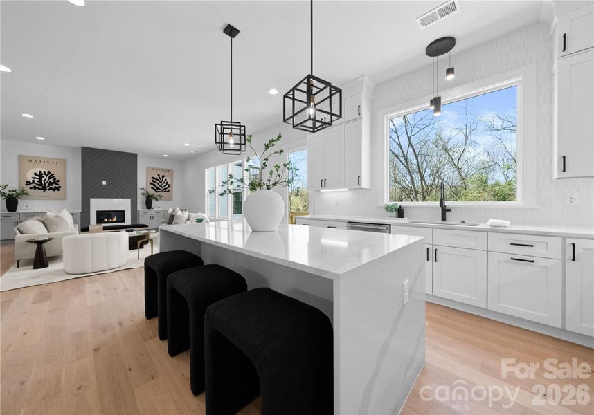 Furnished interior view inside a new home in , Charlotte (Image 38).