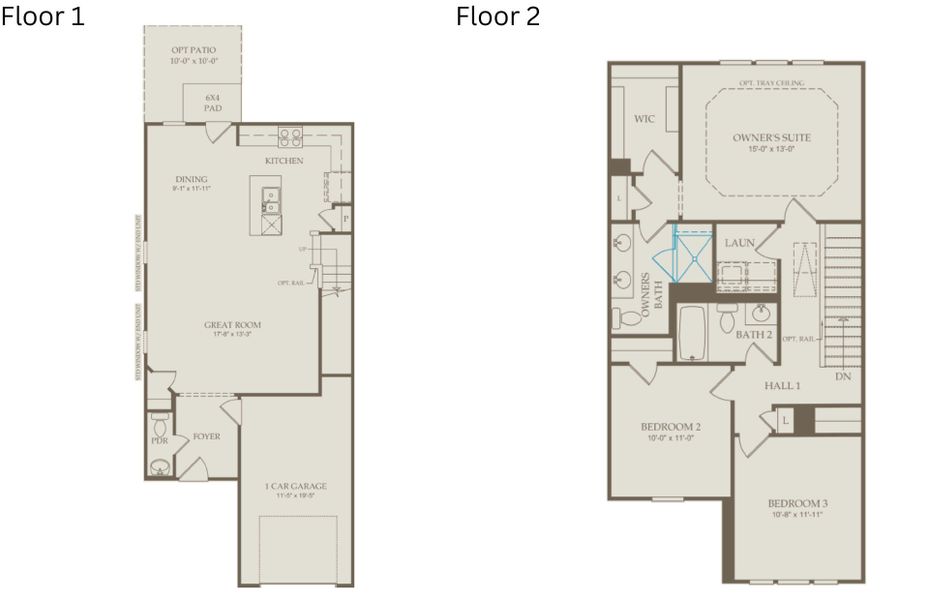 2D floor plan layout of this home in Flemingfield, Greensboro, NC (Image 4).