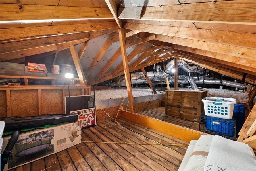 Floored for additional storage