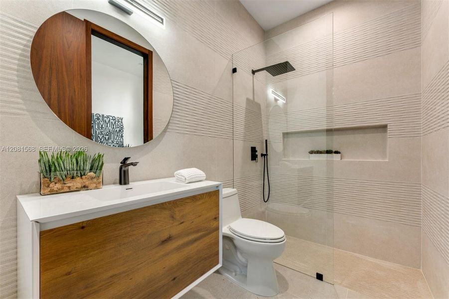 Furnished interior view inside a new home in , Miami (Image 6).