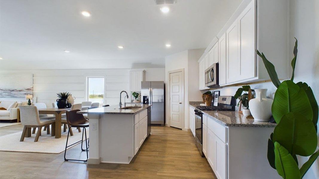 Representative furnished interior of a home built from the The Gaven by D.R. Horton in Overlook West, Wolfforth (Image 8). Representative furnished interior of a home built from the The Gaven by D.R. Horton in Overlook West, Wolfforth (Image 8).