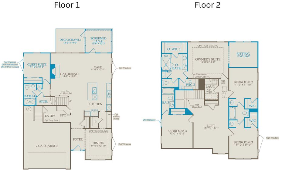 2D floor plan layout of this home in Everbrook, Angier, NC (Image 4). 2D floor plan layout of this home in Everbrook, Angier, NC (Image 4).