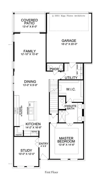 2D floor plan layout for the Kinsley by Landon Homes in Dominion at Brookhollow, Prosper, TX (Image 4). 2D floor plan layout for the Kinsley by Landon Homes in Dominion at Brookhollow, Prosper, TX (Image 4).