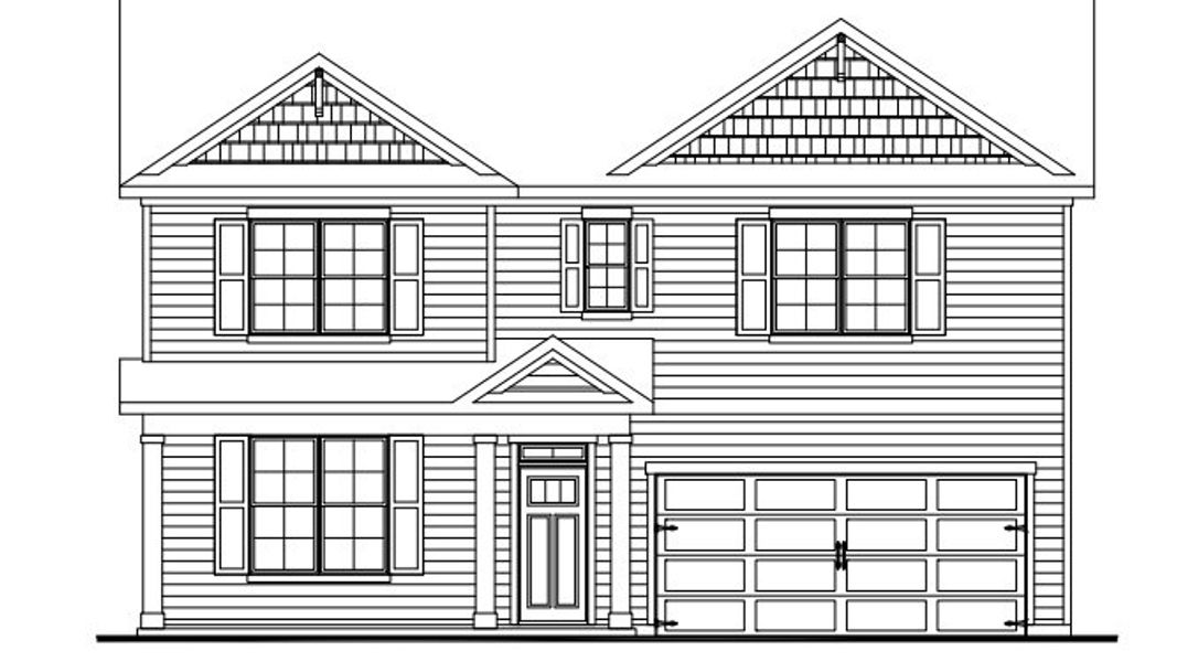 Representative rendering of the exterior for the Lawson by D.R. Horton (Image 1).
