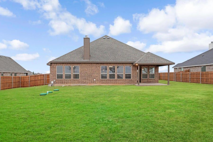 Back Yard | Concept 2622 at Redden Farms - Signature Series in Midlothian, TX by Landsea Homes