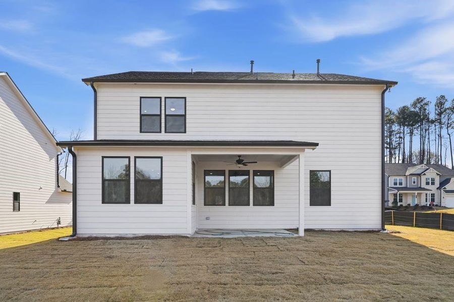 Exterior details and patio area of a home in Reserve at Hickory Walk, Kennesaw (Image 3). Exterior details and patio area of a home in Reserve at Hickory Walk, Kennesaw (Image 3).