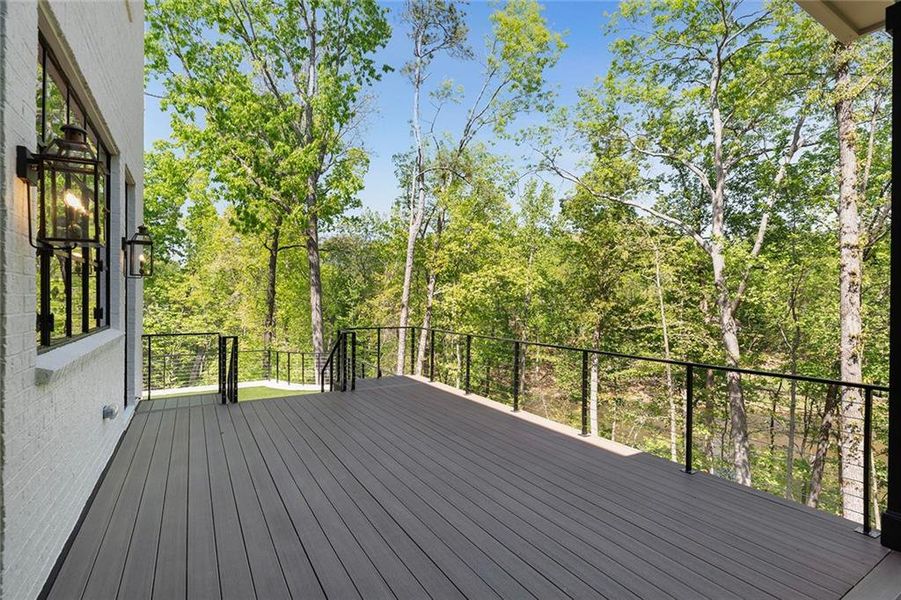 Exterior details and patio area of a home in , Atlanta (Image 38).